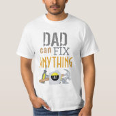 T-shirt Drôle Papa Simple Outils Hommes Personnalisé Monog (Devant)