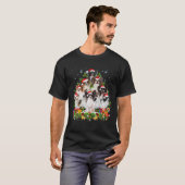 T-shirt Drôle Papillon Chien Noël Arbre de Noël Mignonne N (Devant entier)