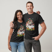 T-shirt Drôle Papillon Chien Noël Arbre de Noël Mignonne N (Unisexe)