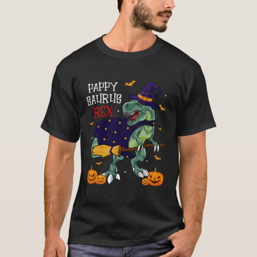 T-shirt Drôle Pappysaurus Rex Halloween Famille Me Corresp (Devant)