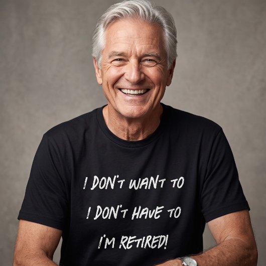 T-shirt Drôle Papy à la Retraite Simple