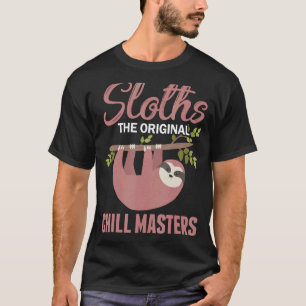 T-shirt Drôle Paresseux Endormi Chillin Paresseux Dicton A