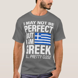 T-shirt Drôle parfait Design Drapeau Grec I Love Grèce