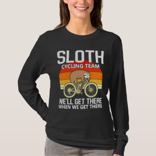 T-shirt Drôle Parfum Lazy Dormir Sur Stick À Vélo