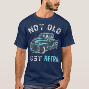 T-shirt Drôle Pas Vieux Juste Rétro Camionnettes Rétro Amo