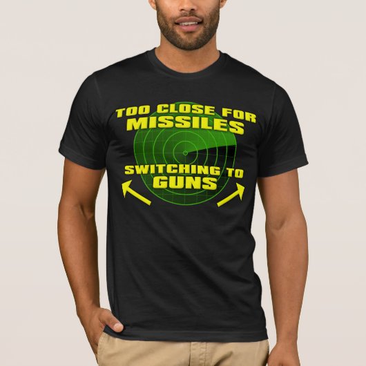T-shirt drôle "Passer aux armes à feu" (Devant)