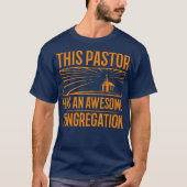 T-shirt Drôle Pasteur Appréciation Cadeau Hommes Christian (Devant)