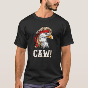 T-shirt Drôle Patriotique Aigle Caw 4 juillet American Fla