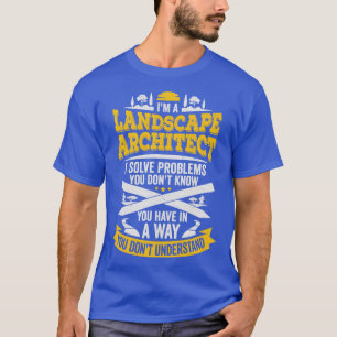 T-shirt Drôle Paysage Architecte Designer Cadeau
