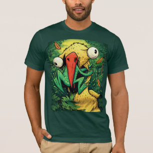T-shirt drôle Pélican contre Grenouille Marais Ne