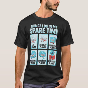 T-shirt drôle pendant mon temps libre passionné de