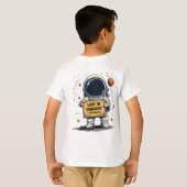 T-shirt Drôle perdu dans la pensée astronaute l'illustrati (Dos entier)
