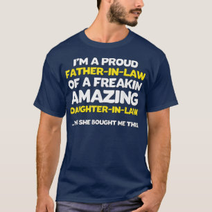 T-shirt Drôle père en droit Fête des pères Cadeau fille pa