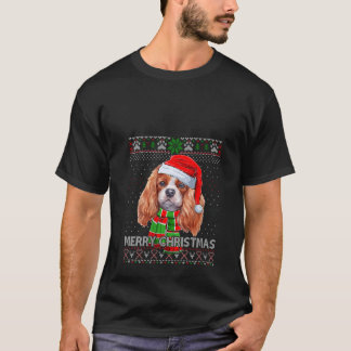 T-shirt Drôle Père Noël Cavalier Roi Scarf Lover Noël laid