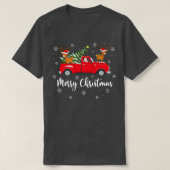 T-shirt Drôle Père Noël équitation Noël Arbre de Noël Char (Design devant)