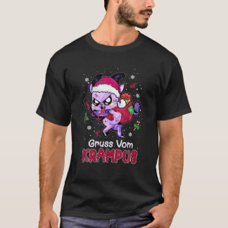 T-shirt Drôle Père Noël Gruss Vom Krampus Kawaii Pastel Go