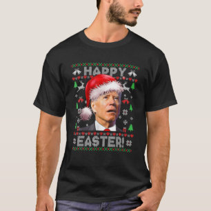 T-shirt Drôle Père Noël Joe Biden Joyeux Noël hideux de Pâ