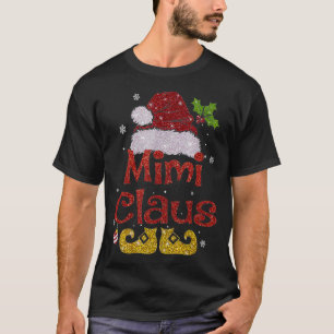 T-shirt Drôle Père Noël Mimi Claus Cadeaux de famille de N