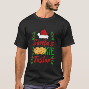 T-shirt Drôle Père Noël s Cookie Tester Noël Cookies Tast