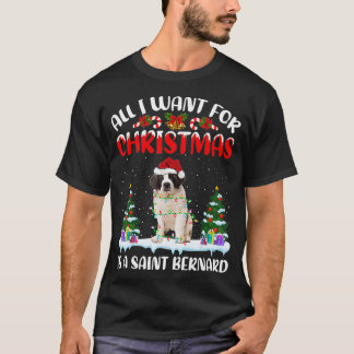 T-shirt Drôle Père Noël Tout Ce Que Je Veux Pour Noël Est