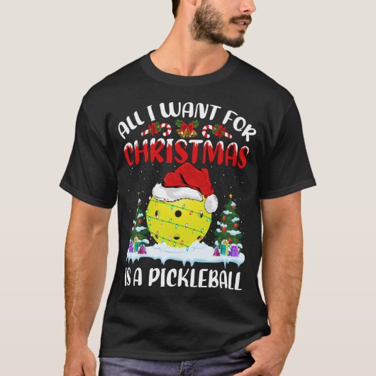 T-shirt Drôle Père Noël Tout Ce Que Je Veux Pour Noël Est  (Devant)