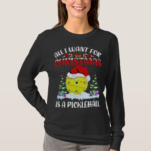 T-shirt Drôle Père Noël Tout Ce Que Je Veux Pour Noël Est (Devant)
