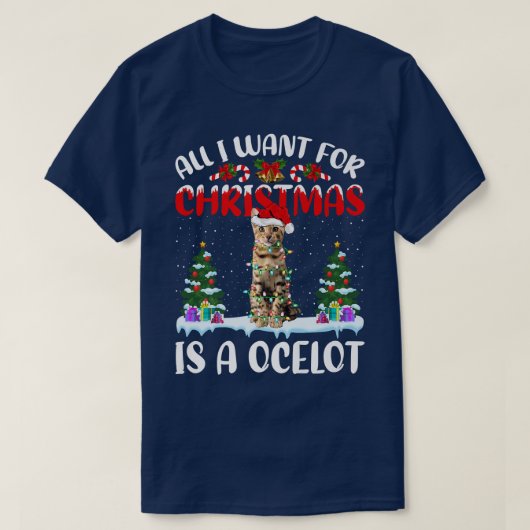 T-shirt Drôle Père Noël Tout Ce Que Je Veux Pour Noël Est (Design devant)