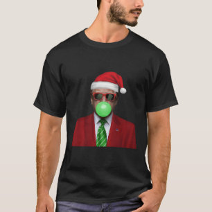 T-shirt Drôle Père Noël Trump Bubble Gum Rendre Noël Super