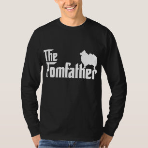 T-shirt Drôle Père Poméranien Papa Le Pom Père Chien Lov