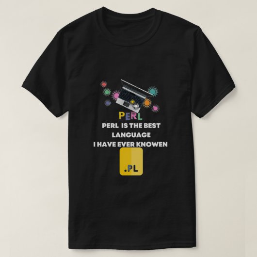 T-shirt Drôle PERL Utilisateurs Développeur Cadeau JAVA ES (Design devant)