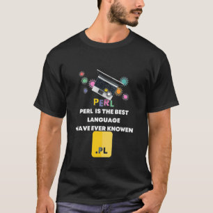 T-shirt Drôle PERL Utilisateurs Développeur Cadeau JAVA ES