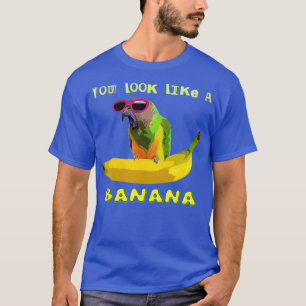 T-shirt Drôle perroquet et banane