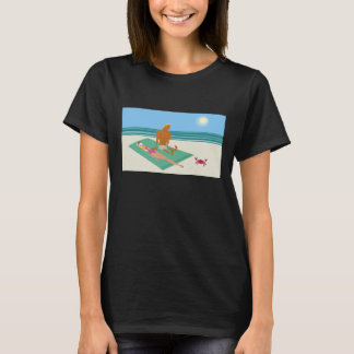 T-shirt Drôle personnages de dessin animé à la plage
