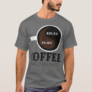 T-shirt Drôle Petit-Déjeuner Café Coupe Rela & Profitez