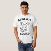 T-shirt Drôle petite équipe de Axolotl texte personnalisab (Devant entier)