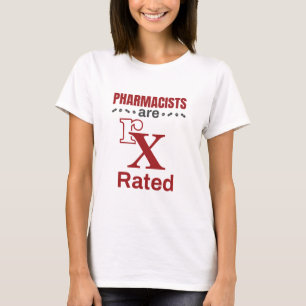 T-shirt Drôle Pharmaciens Les pharmaciens sont classés rX