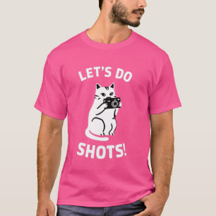 T-shirt Drôle photographe de chat Faisons des photos de to