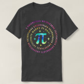 T-shirt Drôle Pi Day Spiral Pi Math Tie Dye Enseignant Hom (Design devant)
