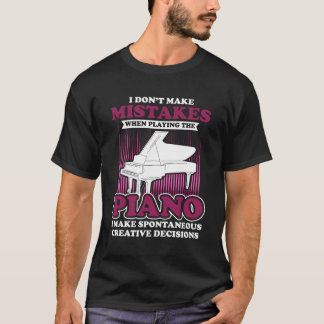 T-shirt Drôle Pianiste Musicien Cadeaux Piano Pour Noël