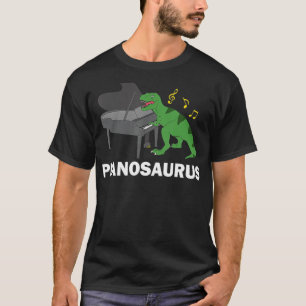 T-shirt Drôle Piano Cadeaux Hommes Cool Dinosaur Piano Pia