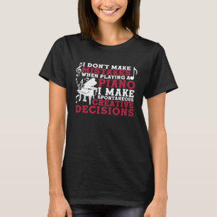 T-shirt Drôle Piano Musique Nouveauté Cadeau Pour Hommes F