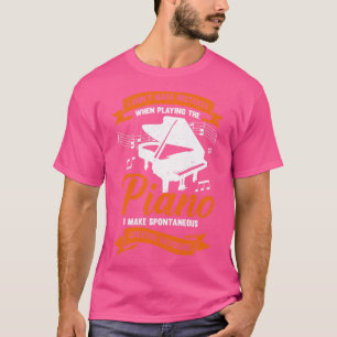 T-shirt Drôle Piano Player Musique Pianiste Cadeau