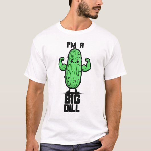 T-shirt Drôle Pickle Je Suis Un Gros Dill (Devant)