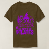 T-shirt Drôle Pilates Halloween Gym Exercice Sorcières Cas (Design devant)