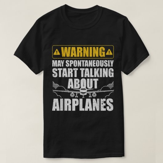 T-shirt Drôle Pilote Art Pour Hommes Femmes Pilote Aéronef (Design devant)