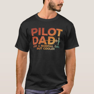 T-shirt Drôle Pilote Papa Art Pour Hommes Père Aviation Ai