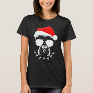 T-shirt Drôle Pitbull Chien Visage Lunettes de soleil avec