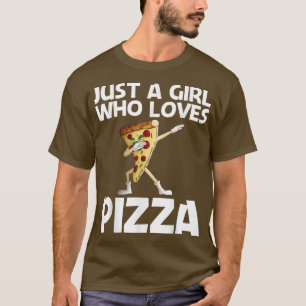T-shirt Drôle Pizza Art Pour Filles Maman Pizza Slice Ital