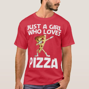 T-shirt Drôle Pizza Art Pour Filles Maman Pizza Slice Ital