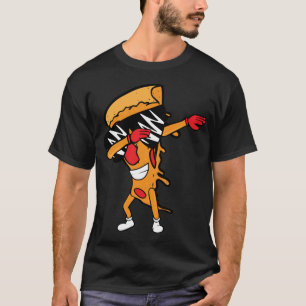 T-shirt Drôle Pizza Dabbing Pepperoni Pizza Slice Dancing